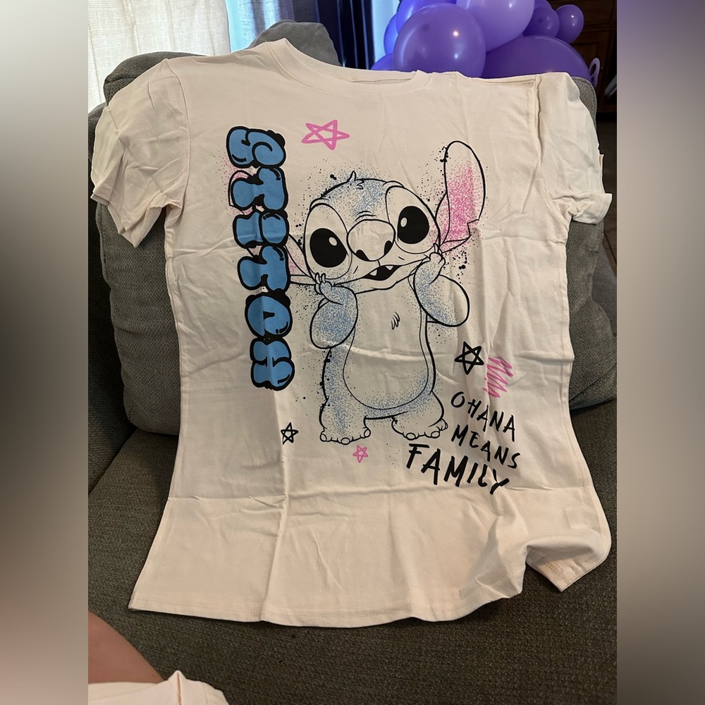 Cream color Stitch Tshirt